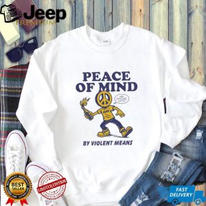 Peace Of Mind By Violent Means ACAB Peace Sign Character T Shirt