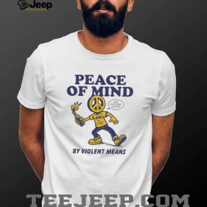 Peace Of Mind By Violent Means ACAB Peace Sign Character T Shirt