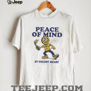 Peace Of Mind By Violent Means ACAB Peace Sign Character T Shirt