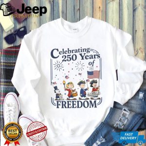 Peanuts Gang Celebrating 250 Years of Freedom Semi Quincentennial T Shirt