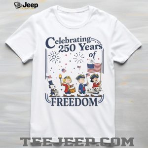 Peanuts Gang Celebrating 250 Years of Freedom Semi Quincentennial T Shirt