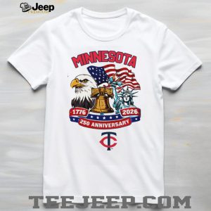 Personalized Minnesota Twins 1776 2026 250th Anniversary Baseball Jersey T Shirt Personalized Minnesota Twins 1776 2026 250th Anniversary Baseball Jersey T Shirt