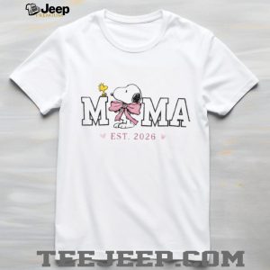 Personalized Snoopy Mama Est 2026 Embroidered Sweatshirt with Kids’ Names T Shirt Personalized Snoopy Mama Est 2026 Embroidered Sweatshirt with Kids’ Names T Shirt