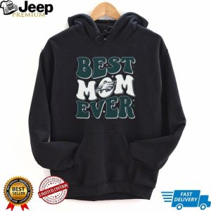 Philadelphia Eagles Best Mom Ever Retro Script Typography Sports Fan Women T Shirt