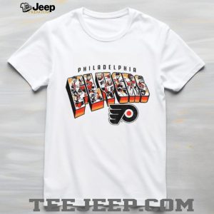 Philadelphia Flyers All Team Players NHL 2026 Typography Hockey T Shirt Philadelphia Flyers All Team Players NHL 2026 Typography Hockey T Shirt