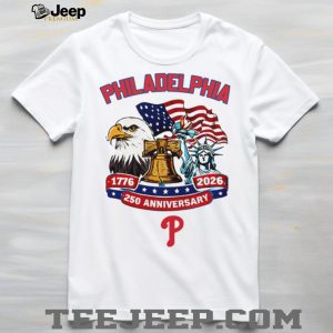 Philadelphia Phillies Custom 250th Anniversary American Spirit Jersey T Shirt Philadelphia Phillies Custom 250th Anniversary American Spirit Jersey T Shirt