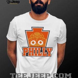 Philadelphia Philly Keystone Gritty Mascot Mascot Fan Apparel Retro Orange Men Women T Shirt