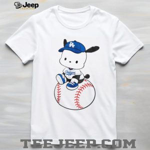 Pochacco LA Dodgers Baseball Mascot Graphic T Shirt Pochacco LA Dodgers Baseball Mascot Graphic T Shirt