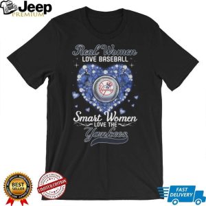 Real Women Love Baseball Smart Women Love The Yankees Heart Diamond T Shirt Real Women Love Baseball Smart Women Love The Yankees Heart Diamond T Shirt