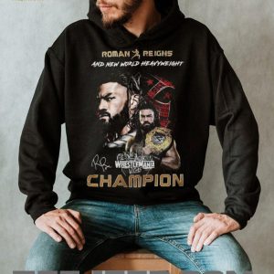Roman Reigns WrestleMania Vegas New World Heavyweight Champion Signature T Shirt Roman Reigns WrestleMania Vegas New World Heavyweight Champion Signature T Shirt