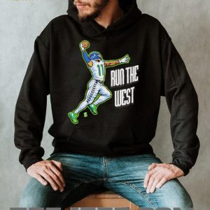 Run The West Seattle Football Number 11 Catch Illustration Men Fans Sports T Shirt