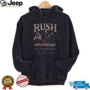 Rush Band 52nd Anniversary 1974 2026 Signatures Tribute T Shirt