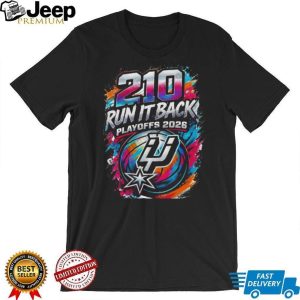San Antonio Spurs “210 Run It Back” NBA Playoffs 2026 Graffiti Art T Shirt San Antonio Spurs “210 Run It Back” NBA Playoffs 2026 Graffiti Art T Shirt