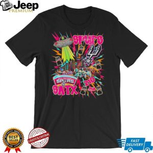 San Antonio Spurs SATX 210 Alien UFO Fiesta T Shirt San Antonio Spurs SATX 210 Alien UFO Fiesta T Shirt