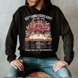 San Francisco 49ers 80th Anniversary 1946 2026 Legends Signatures T Shirt