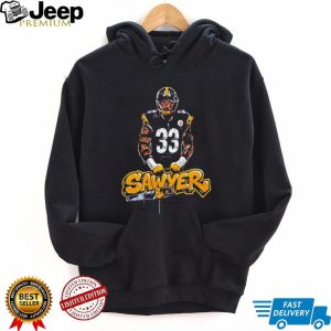 Sawyer Number 33 Football Player Graffiti Chainsaw T Shirt Sawyer Number 33 Football Player Graffiti Chainsaw T Shirt