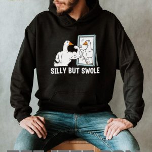 Silly But Swole Muscle Duck Gym Fitness Humor Retro Workout Men Women T Shirt