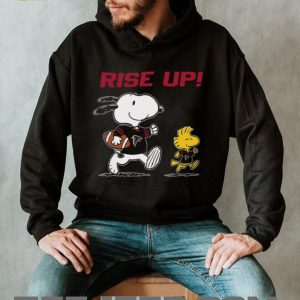 Snoopy and Woodstock Atlanta Falcons Rise Up Football T Shirt Snoopy and Woodstock Atlanta Falcons Rise Up Football T Shirt