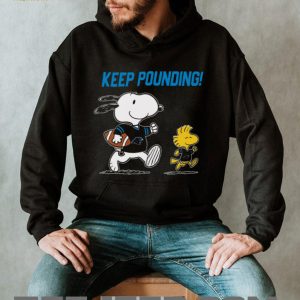 Snoopy and Woodstock Carolina Panthers Keep Pounding Football T Shirt Snoopy and Woodstock Carolina Panthers Keep Pounding Football T Shirt
