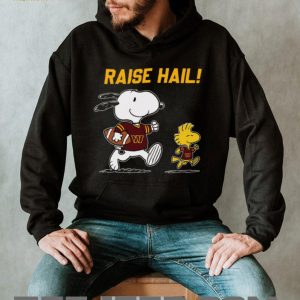Snoopy and Woodstock Raise Hail! Washington Commanders NFL T Shirt Snoopy and Woodstock Raise Hail! Washington Commanders NFL T Shirt