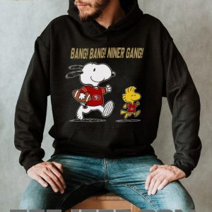 Snoopy and Woodstock San Francisco 49ers Bang Bang Niner Gang T Shirt Snoopy and Woodstock San Francisco 49ers Bang Bang Niner Gang T Shirt