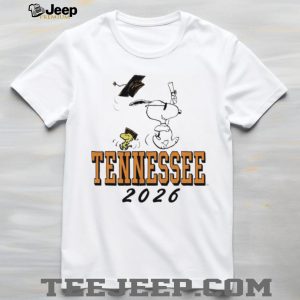 Snoopy and Woodstock Tennessee Class of 2026 Graduation T Shirt Snoopy and Woodstock Tennessee Class of 2026 Graduation T Shirt
