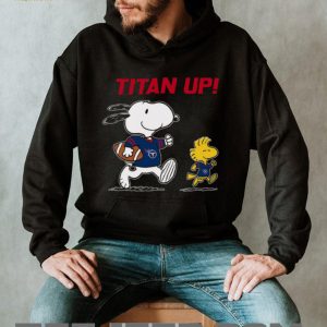 Snoopy and Woodstock Titan Up! Tennessee Titans NFL T Shirt Snoopy and Woodstock Titan Up! Tennessee Titans NFL T Shirt