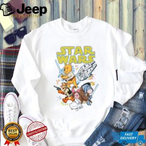 Star Wars Winnie the Pooh Mashup Jedi Pooh & Han Solo Tigger T Shirt