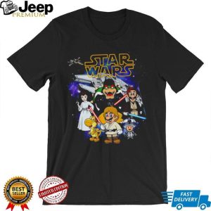 Star Wars x Super Mario Mashup Parody Character T Shirt Star Wars x Super Mario Mashup Parody Character T Shirt