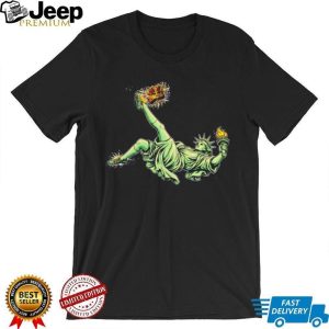 Statue of Liberty Bicycle Kick Soccer Crown Graphic T Shirt Statue of Liberty Bicycle Kick Soccer Crown Graphic T Shirt