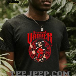 Stephanie Vaquer WWE Anime Style Red and Black Gothic Portrait T Shirt