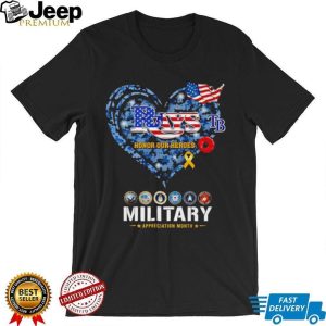 Tampa Bay Rays Military Appreciation Month Stars and Stripes T Shirt