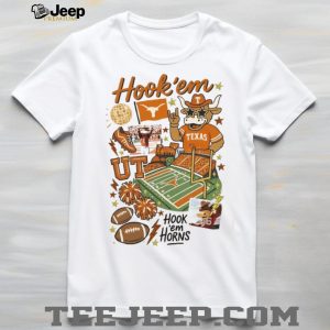 Texas Longhorns Game Day Hook 'em Horns Vintage Aesthetic T Shirt