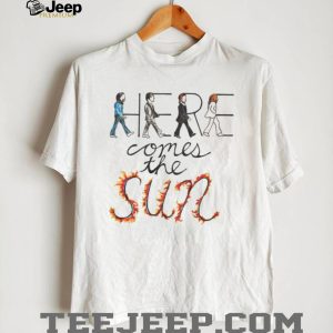 The Beatles Abbey Road Here Comes The Sun Fire Typography T Shirt The Beatles Abbey Road Here Comes The Sun Fire Typography T Shirt