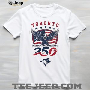 Toronto Blue Jays Custom Name America’s 250th Anniversary Baseball Jersey T Shirt Toronto Blue Jays Custom Name America’s 250th Anniversary Baseball Jersey T Shirt