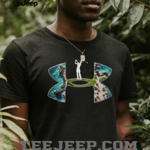 Tropical Golf Paradise Island Green Athlete Graphic T Shirt