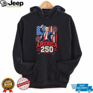 Trump America 250 Fireworks Patriotic Celebration Graphic T Shirt Trump America 250 Fireworks Patriotic Celebration Graphic T Shirt