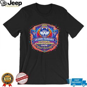 UConn Huskies 2026 National Championship Game Neon Burst Black T Shirt UConn Huskies 2026 National Championship Game Neon Burst Black T Shirt