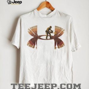Under Armour Lumberjack Chainsaw Wood Grain Tree Rings Logger Forestry Professional T Shirt