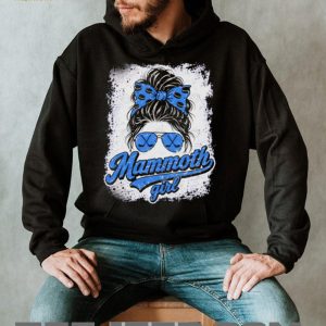 Utah Mammoth Hockey Club Mammoth Girl Blue Messy Bun Vintage Fan Women T Shirt
