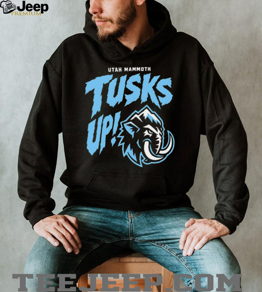 Utah Mammoth Tusks Up Hockey Team Logo Retro Sports Fan Apparel Men T Shirt Utah Mammoth Tusks Up Hockey Team Logo Retro Sports Fan Apparel Men T Shirt