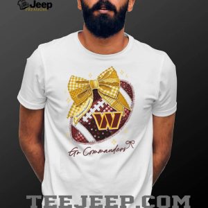 Washington Commanders Go Commanders Football Bow T Shirt