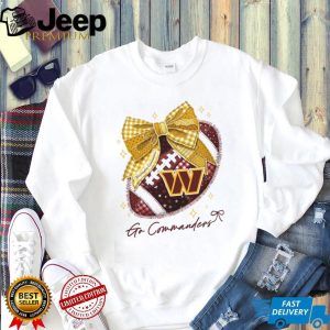 Washington Commanders Go Commanders Football Bow T Shirt