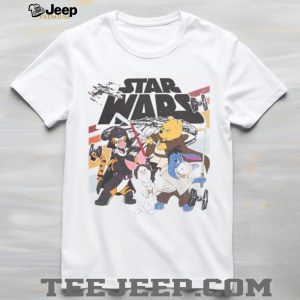 Winnie The Pooh Star Wars Mashup Characters White Graphic T Shirt Winnie The Pooh Star Wars Mashup Characters White Graphic T Shirt
