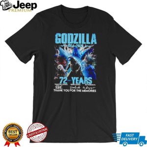 Godzilla 72 Years Anniversary 1954 2026 Thank You For The Memories T Shirt