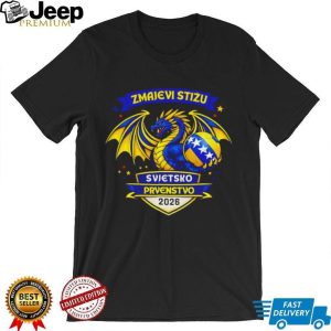Zmajevi Stižu Svjetsko Prvenstvo 2026 Bosnia Soccer World Cup Dragon T Shirt Zmajevi Stižu Svjetsko Prvenstvo 2026 Bosnia Soccer World Cup Dragon T Shirt