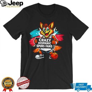 Crazy Hispanic Spurs Fans Coyote Mascot Basketball Graffiti T Shirt Crazy Hispanic Spurs Fans Coyote Mascot Basketball Graffiti T Shirt