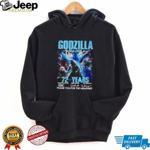 Godzilla 72 Years Anniversary 1954 2026 Thank You For The Memories T Shirt