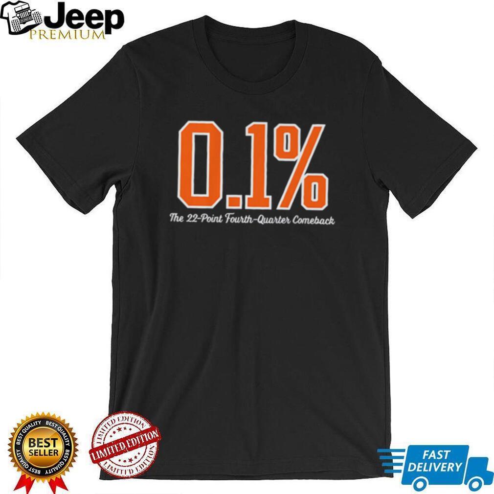 0.1 Percent The 22 Point Fourth Quarter Comeback T Shirt 0.1 Percent The 22 Point Fourth Quarter Comeback T Shirt