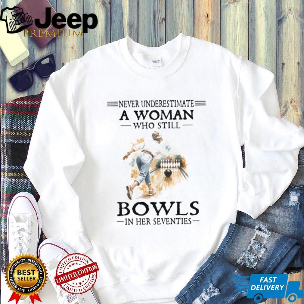 70s Bowling Woman Active Senior Bowler T Shirt 70s Bowling Woman Active Senior Bowler T Shirt